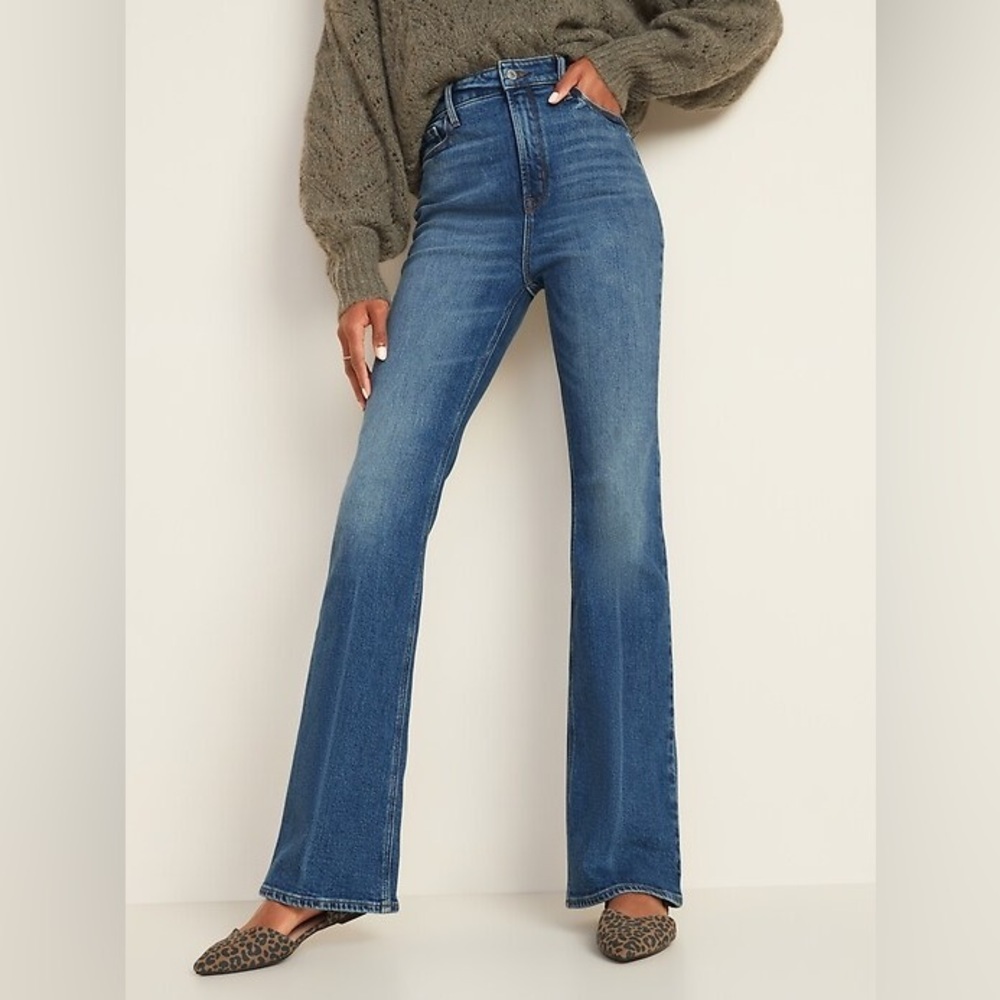 Old Navy extra high-rise flare jeans Peg size 8